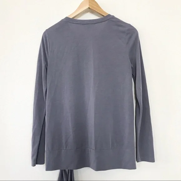 Banana Republic LS front tie sand wash top sz S - Picture 4 of 7